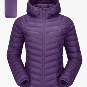 Women's Purple Puffer Jacket